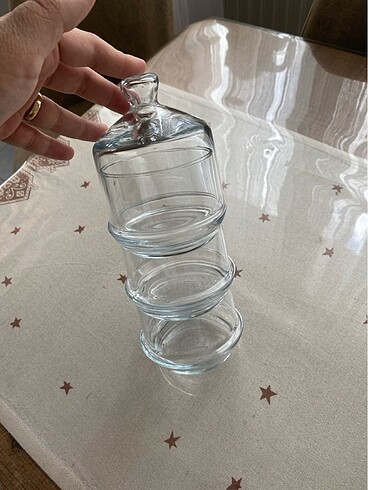 4 parça 3 katlı sunumluk