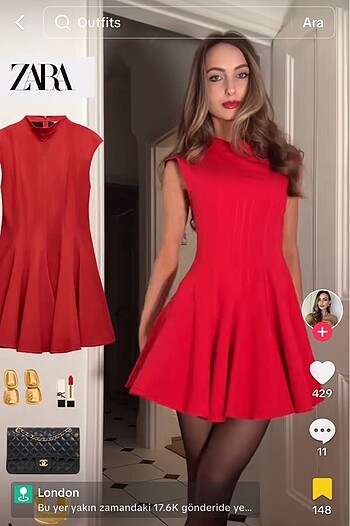 Zara Zara godet detaylı kısa mini elbise yeni sezon viral
