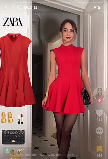 Zara godet detaylı kısa mini elbise yeni sezon viral