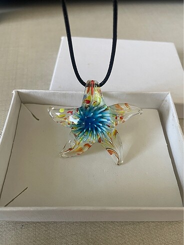 Murano deniz yıldızı kolye