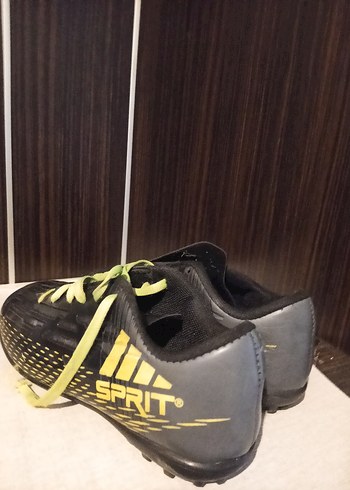 tek ebat Beden siyah Renk Siyah Erkek Futbol Ayakkabısı Velcro Detaylı