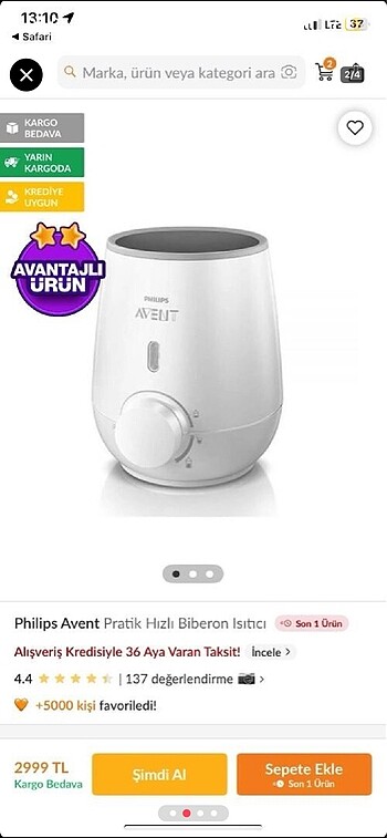 Philips Biberon ısıtıcı