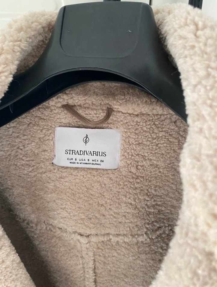 Stradivarius Kürklü Süet Kadın Ceket - Görsel 3