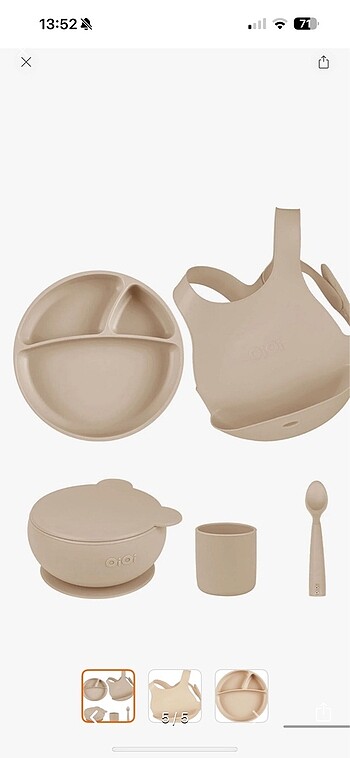  Beden OiOi Blw Beslenme 5'li Set Bubble Beige