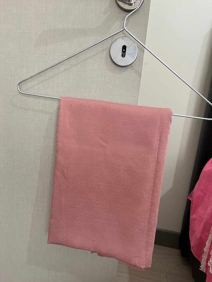 Pastel Pembe Düz Şal - Görsel 2