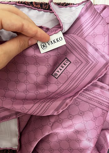 Vakko twill ipek eşarp - Görsel 6