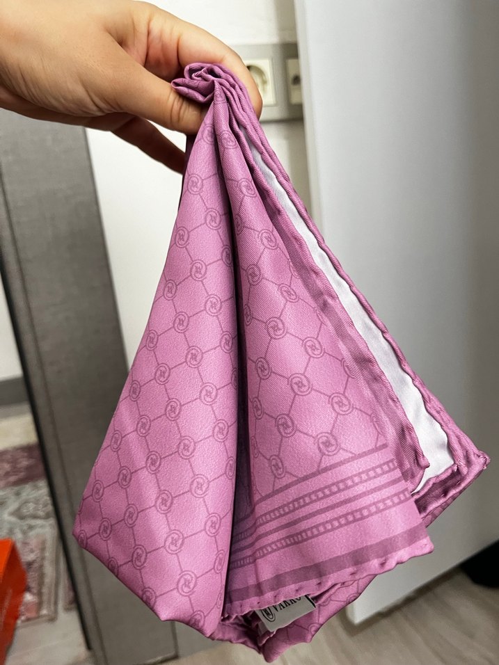 Vakko twill ipek eşarp - Görsel 4