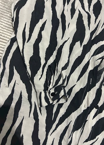 Zebra Desenli Midi Hamile Yeleği
