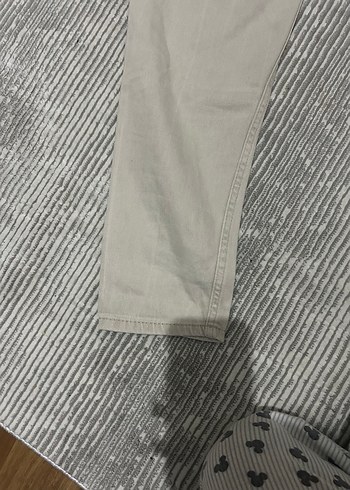 36 Beden ten rengi Renk Bej Regular Fit Midi Kot Pantolon