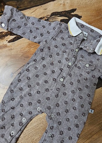 Düğmeli Uzun Kollu Erkek Bebek Tulum - Görsel 2