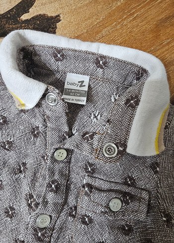 Düğmeli Uzun Kollu Erkek Bebek Tulum - Görsel 3