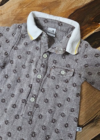 Düğmeli Uzun Kollu Erkek Bebek Tulum - Görsel 6