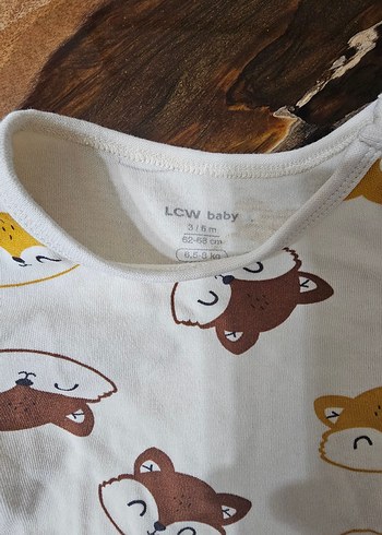 Uzun Kollu Sarı ve Beyaz Bebek Body - Görsel 6