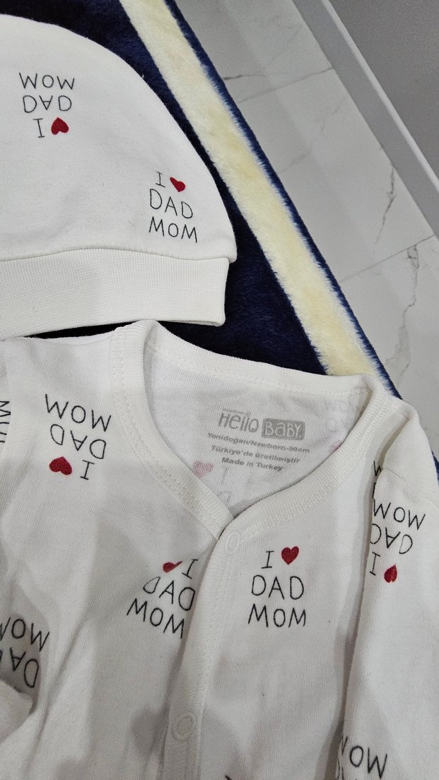 Hello baby yenidoğan tulum takımı - Görsel 2