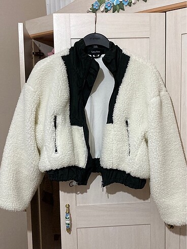 s Beden beyaz Renk Teddy bomber ceket
