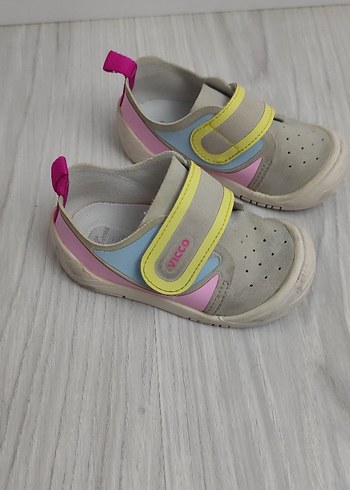 Renkli Bağcıksız unisex bebek ayakkabısı - Görsel 3