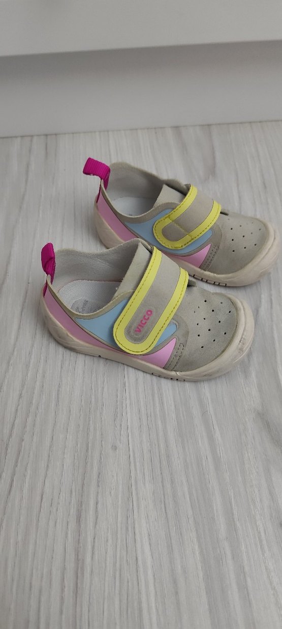 Renkli Bağcıksız unisex bebek ayakkabısı - Görsel 3