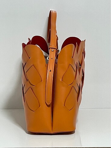 Beden PRADA VITELLO INTRECC TRESS in ORANGE