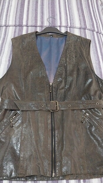 Suni deri yelek  - Görsel 8