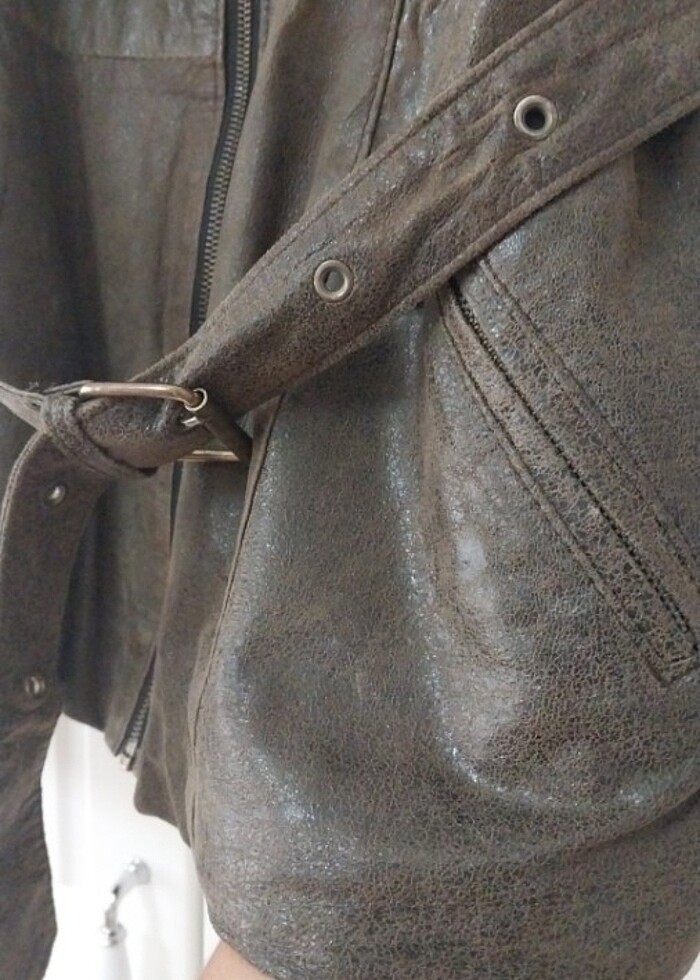 Suni deri yelek  - Görsel 4