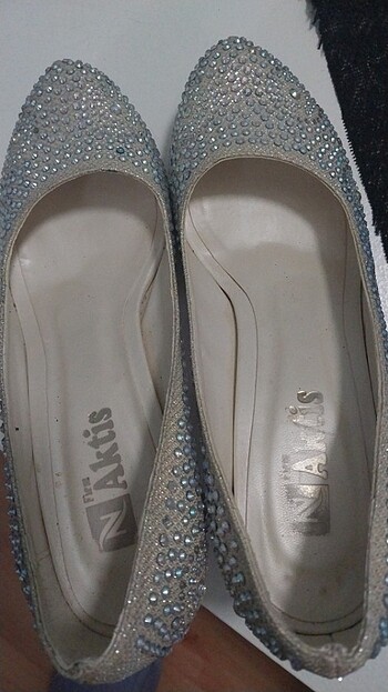 Taşlı abiye ayakkabı  - Görsel 5