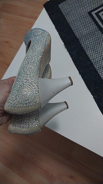 Taşlı abiye ayakkabı  - Görsel 6