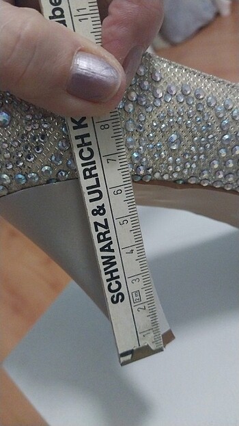 Taşlı abiye ayakkabı  - Görsel 8