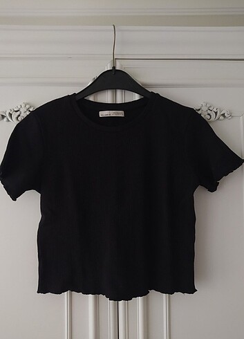 Pull and bear crop tişört 