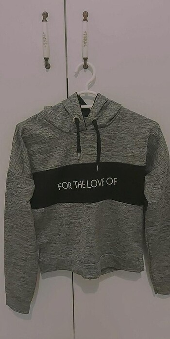 gri siyah sweatshirt