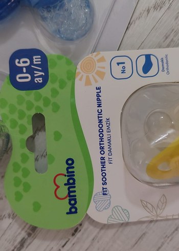 Bebek Mavi Biberon ve Diş Kaşıyıcı emzik - Görsel 4