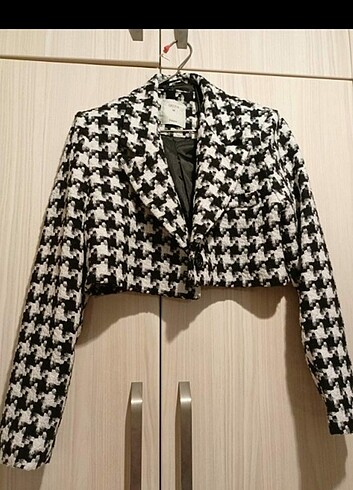 Sıfır kaşe blazer ceket