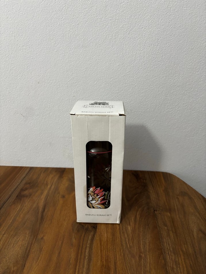 Çiçek Desenli Başucu Sürahi Seti - Görsel 2