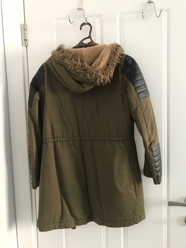 Kahverengi Kürklü Süet Kadın Ceket - Görsel 2