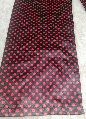 xl Beden kırmızı Renk Miorre saten pijama