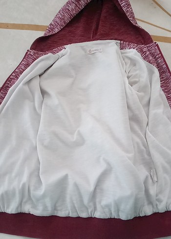 Bordo Fermuarlı erkek Ceketi