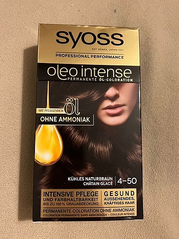 Syoss Oleo- amonyaksız saç boyası