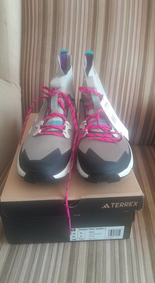 Adidas TERREX FREE HIKER 2 Outdoor  Pembe-Gri  Spor Ayakkabı - Görsel 2