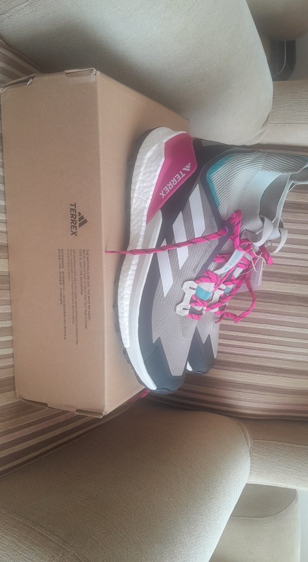 Adidas TERREX FREE HIKER 2 Outdoor  Pembe-Gri  Spor Ayakkabı - Görsel 3