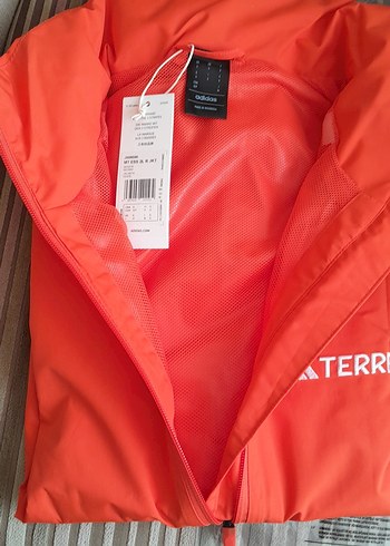 Adidas Terrex Turuncu Kapüşonlu Erkek Yağmurluk - Görsel 6