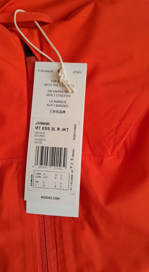 Adidas Terrex Turuncu Kapüşonlu Erkek Yağmurluk - Görsel 4