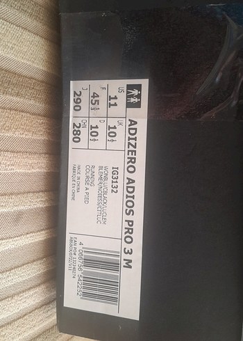 Adidas Adizero Adios Pro 3 M Koşu Ayakkabısı - Görsel 4