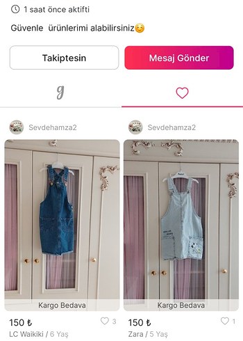 Çocuk Kot Salopetler 5-6 Yaş