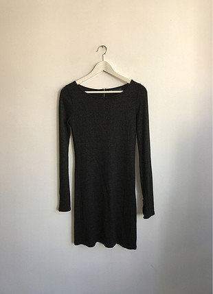 Siyah simli mini elbise 