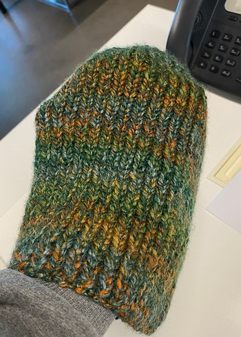 El Öremesi Renkli Örgü Bere Şapka - Görsel 2