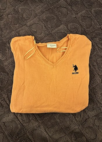 USPA US Polo marka şeftali rengi kazak - Görsel 3