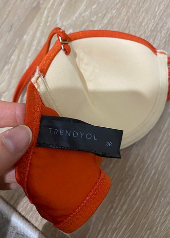 Parlak Turuncu Kadın Bikini Üstü - Görsel 5