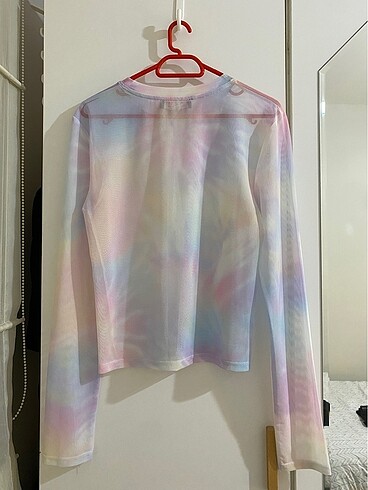 Zara Zara Çok Renkli Tül / Transparan Uzun kollu Body / Bluz