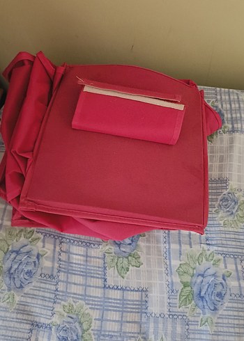 Pembe Çok Bölmeli Dolap Düzenleyici - Görsel 3