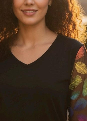 S BEDEN DETAYLI BLUZ - Görsel 2