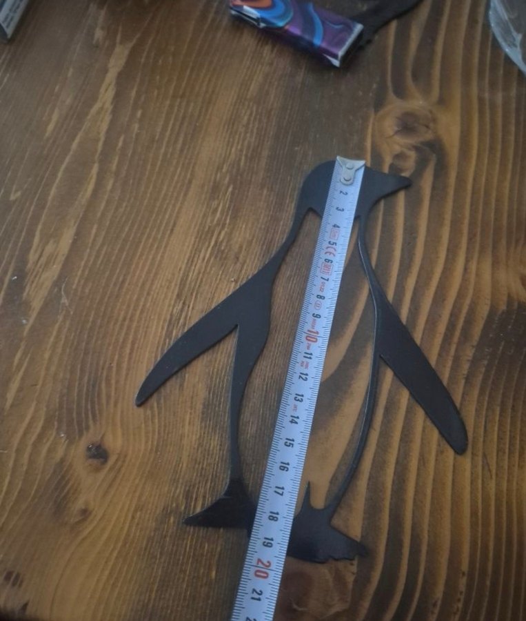 Dekoratif Metal Penguen Duvar Süsü - Görsel 2